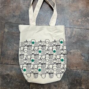 Lined Travel Tote Bag with Coffee Cups
